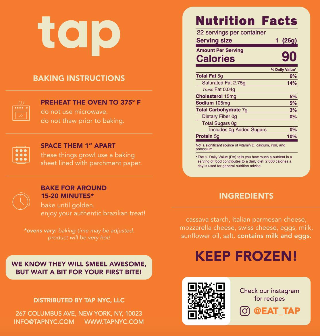 Frozen Cheese Bread Bag - TAP